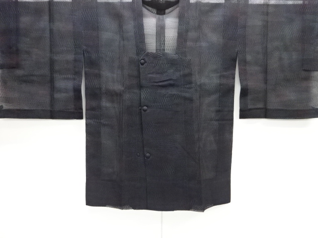 JAPANESE MICHIYUKI COAT FOR SUMMER / WOVEN EGASUMI PATTERN